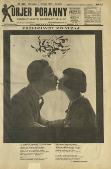 Kurjer Poranny : niedzielny dodatek ilustrowany do R. 51, No 343 (11 grudnia 1927)