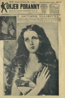 Kurjer Poranny : niedzielny dodatek ilustrowany do R.52, No 29 (29 stycznia 1928)