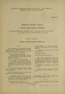 Rządowy projekt ustawy o zmienie kodeksu karnego wojskowego. Druk Nr 30