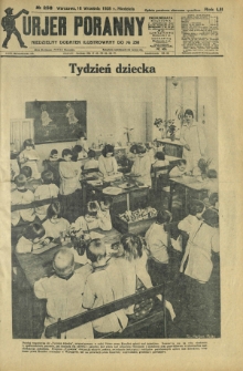 Kurjer Poranny : niedzielny dodatek ilustrowany do R.52, No 258 (16 września 1928)