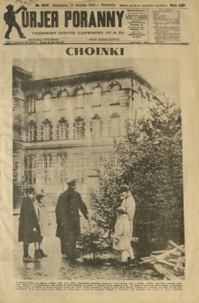 Kurjer Poranny : tygodniowy dodatek ilustrowany do R. 53, No 354 (22 grudnia 1929)