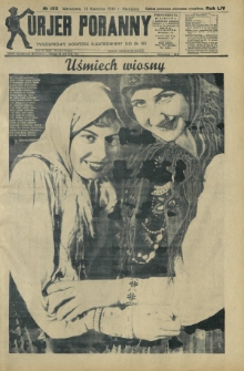 Kurjer Poranny : tygodniowy dodatek ilustrowany do R. 54, No 103 (13 kwietnia 1930)