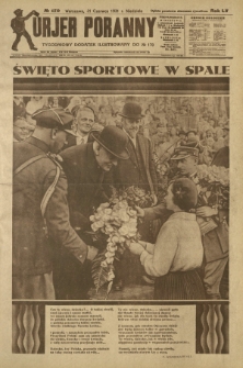 Kurjer Poranny : tygodniowy dodatek ilustrowany do R. 55, No 170 (21 czerwca 1931)