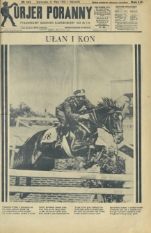 Kurjer Poranny : tygodniowy dodatek ilustrowany do R. 56, No 141 (22 maja 1932)