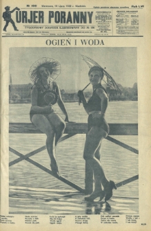 Kurjer Poranny : tygodniowy dodatek ilustrowany do R. 56, No 190 (10 lipca 1932)