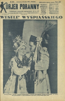 Kurjer Poranny : tygodniowy dodatek ilustrowany do R. 56, No 337 (4 grudnia 1932)