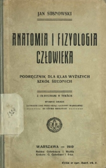 Anatomia i fizyologia człowieka : podręcznik dla klas wyższych szkół średnich
