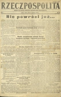 Rzeczpospolita : organ Polskiego Komitetu Wyzwolenia Narodowego. R. 1, nr 31 (2 września 1944)