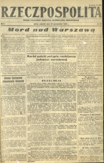 Rzeczpospolita : organ Polskiego Komitetu Wyzwolenia Narodowego. R. 1, nr 77 (19 października 1944)