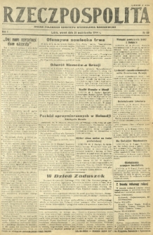 Rzeczpospolita : organ Polskiego Komitetu Wyzwolenia Narodowego. R. 1, nr 89 (31 października 1944)