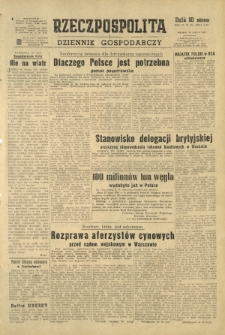 Rzeczpospolita i Dziennik Gospodarczy. R. 4, nr 206 (30 lipca 1947)