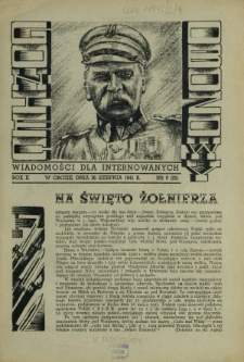 Goniec Obozowy : wiadomości dla internowanych R. 2, Nr 9 (25) 26 sierpnia 1941
