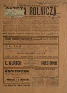 Gazeta Rolnicza : pismo tygodniowe ilustrowane. R. 79, nr 5 (3 lutego 1939)