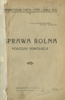 Sprawa rolna podczas rewolucji