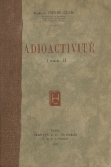 Radioactivité. T. 2