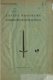 Zasady programu narodowo-radykalnego