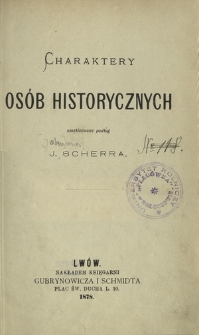 Charaktery os&oacute;b historycznych