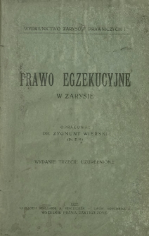 Prawo egzekucyjne w zarysie