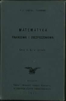 Matematyka finansowa i ubezpieczeniowa