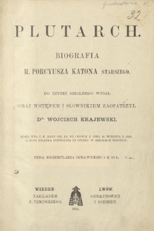 Biografia M. Porcyusza Katona Starszego