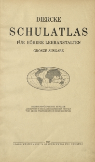 Diercke Schulatlas f&uuml;r h&ouml;here Lehranstalten