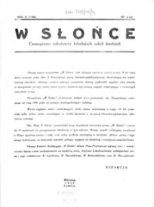 W Słońce : czasopismo młodzieży lubelskich szk&oacute;ł średnich R. 10, Nr 4=5 (1938)