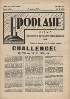 Podlasie : pismo oświatowo-społeczno-gospodarcze R. 2 (7) nr 19 (94)