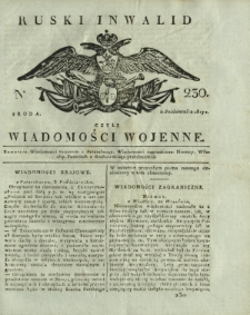 Ruski Inwalid czyli wiadomości wojenne. 1817, nr 230 (3 października)