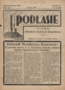 Podlasie : pismo społeczno-gospodarczo-oświatowe R. 5 (10) nr 53 (128)