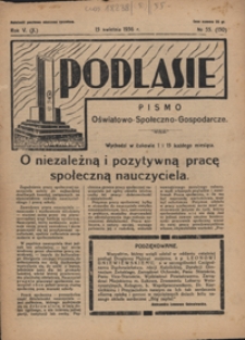 Podlasie : pismo społeczno-gospodarczo-oświatowe R. 5 (10) nr 55 (130)