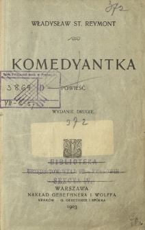 Komedyantka : powieść