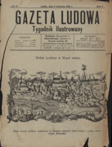 Gazeta Ludowa : tygodnik ilustrowany 1916-04-09, R. 2, nr 15
