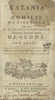 Kazania y homilie na niedziele. T. 2