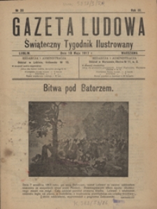 Gazeta Ludowa : świąteczny tygodnik ilustrowany 1917-05-13, R. 3, Nr 20