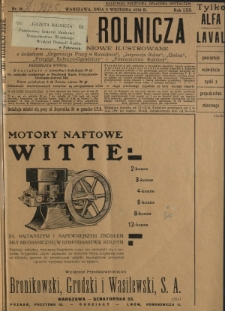 Gazeta Rolnicza : pismo tygodniowe ilustrowane. R. 70, nr 36 (5 września 1930)