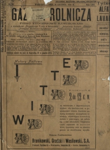 Gazeta Rolnicza : pismo tygodniowe ilustrowane. R. 70, nr 52 (29 grudnia 1930)