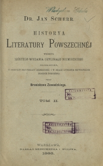 Historya literatury powszechnej. T. 2
