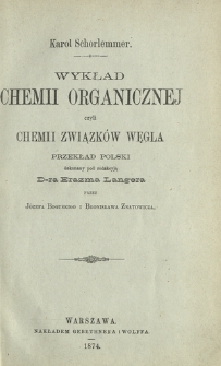 Wykład chemii organicznej czyli chemii związków węgla