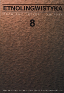 Etnolingwistyka : problemy języka i kultury. 8