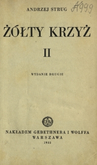 Żółty krzyż. T. 2, Bogowie Germanii