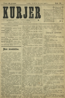 Kurjer / redaktor i wydawca Stanisław Korczak. - R. 3, nr 5 (8 stycznia 1908)
