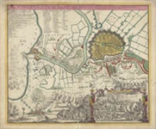 Das belagerte Danzig eine Weltberühmte Haupt und Handelstatt des Polnischen Preussens, mit ihren Vorstædten und der Weichsemünder Schanz, wie solche vom 14 Febr. 1734 von denen Russen eingeschlossen, von 20 Mart aber, biss zu der den 7. ten Jul. erfolgten Ubergabe, förmlich belagert worden