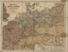 Reise-Karte von Mittel-Europa : mit Angabe der Bahnstationen und Postverbindungen