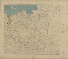Polska : mapa administracyjna i komunikacyjna. Wydanie tymczasowe. 1:1 500 000