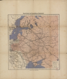 Eisenbahn-Karte von Russland
