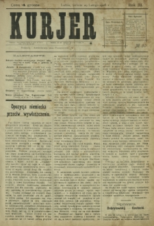 Kurjer / redaktor i wydawca Stanisław Korczak. - R. 3, nr 50 (29 lutego 1908)