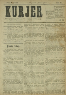 Kurjer / redaktor i wydawca Stanisław Korczak. - R. 3, nr 53 (4 marca 1908)