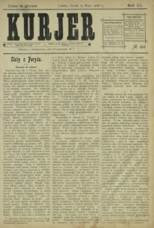 Kurjer / redaktor i wydawca Stanisław Korczak. - R. 3, nr 108 (13 maja 1908)