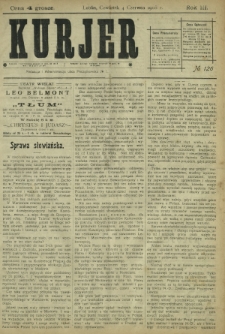 Kurjer / redaktor i wydawca Stanisław Korczak. - R. 3, nr 126 (4 czerwca 1908)