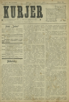Kurjer / redaktor i wydawca Stanisław Korczak. - R. 3, nr 146 (1 lipca 1908)